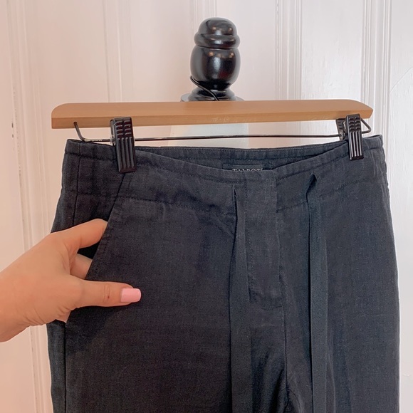 Linen TALBOTS black pants - Picture 3 of 7